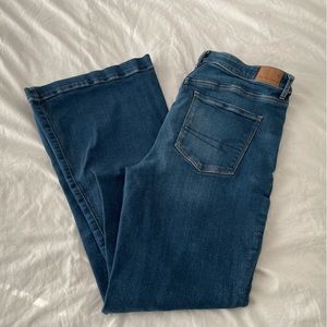American Eagle- Stretch Super High-Waisted Flare Jean- Size 12 regular